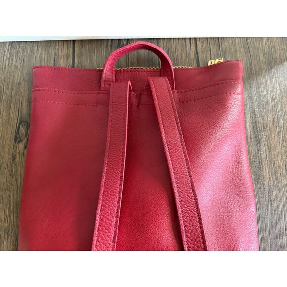 FLAMENCO Portland Leather Laptop Backpack Leather Work Bag Travel Backpack NEW - Picture 6 of 7